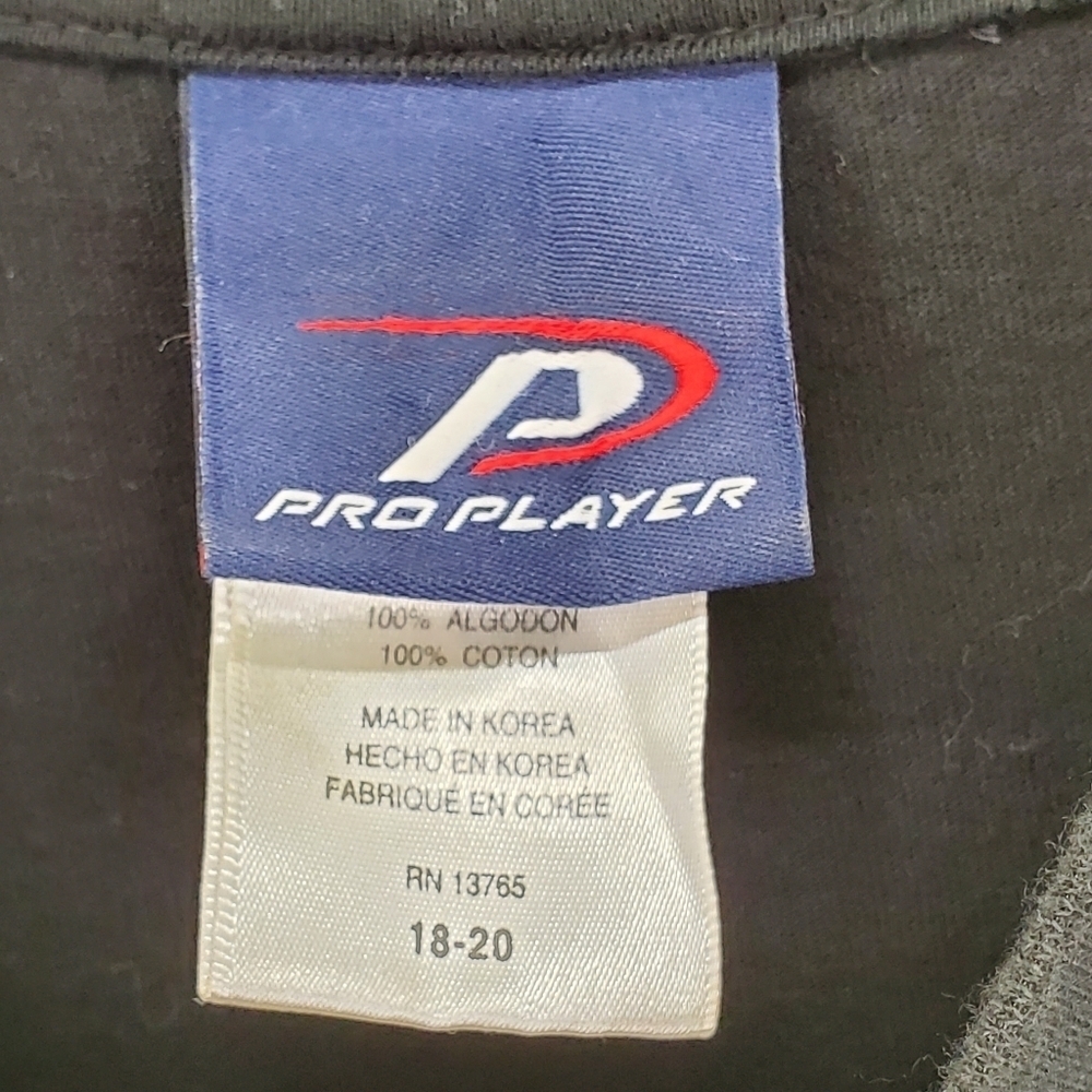 Vtg Pro-Player Steelers Light Sweatshirt LS T-Shirt Youth 18-20 Mens M 90s Y2K - Picture 4 of 12